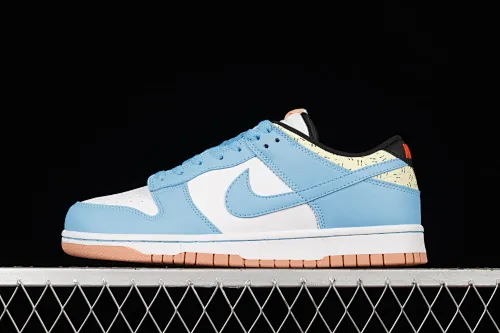 All categories Nk SB Dunk series Nk SB Dunk Low low-top sneakers F version special price Kyrie Irving x Nike Dunk Low white and blue Irving SB low-top sports and leisure sneakers DN4179-400